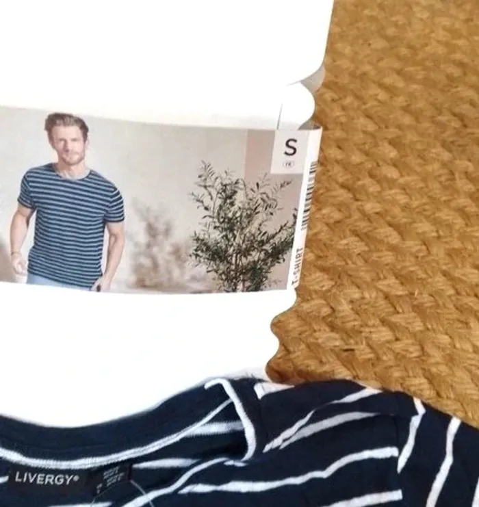 👕 tee-shirt taille S (34-36) lin et coton - Livergy - photo numéro 5