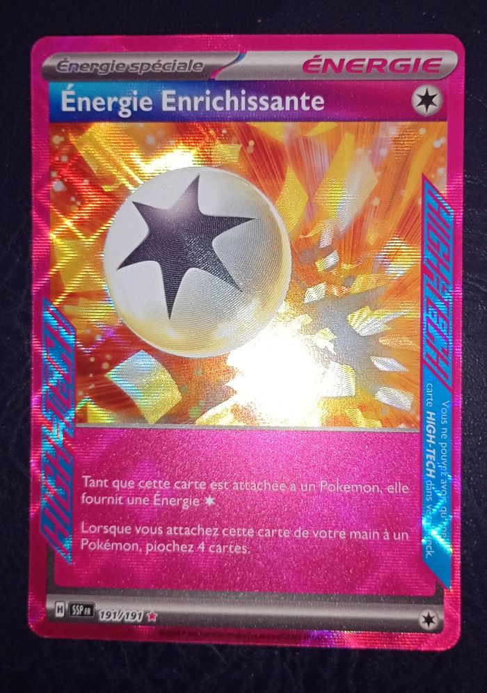 Carte pokémon Énergie Enrichissante 191/191  EV08  Étincelles Déferlantes 🇫🇷 - photo numéro 2