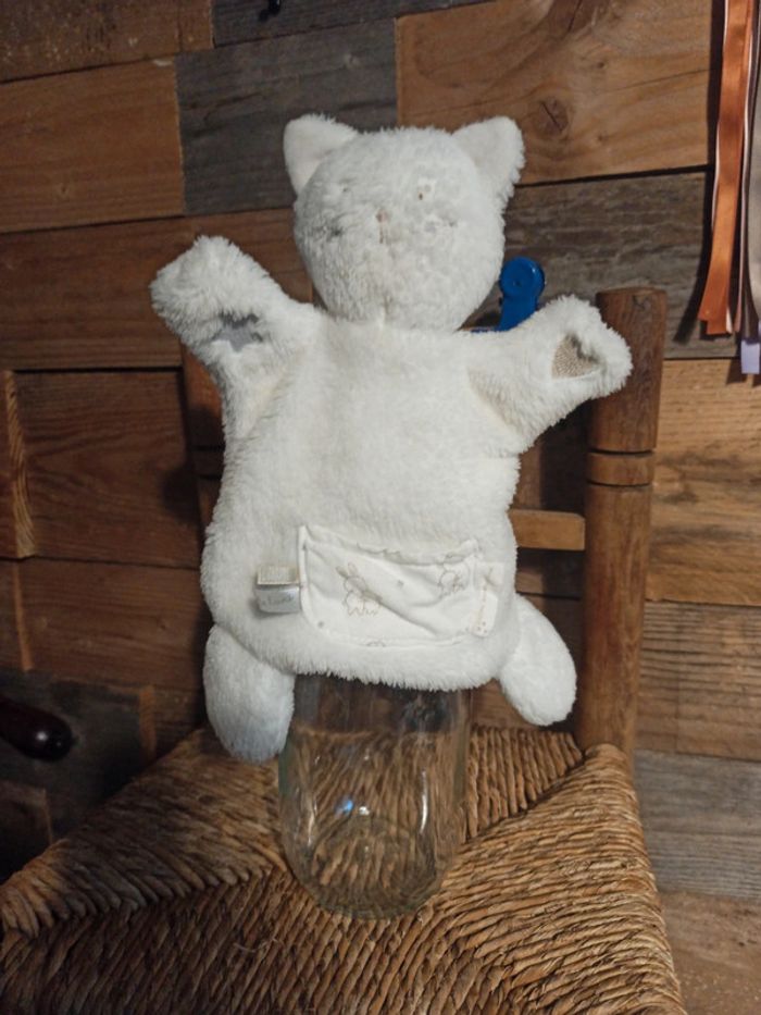 Doudou marionnette chat sergent major tbe - photo numéro 2