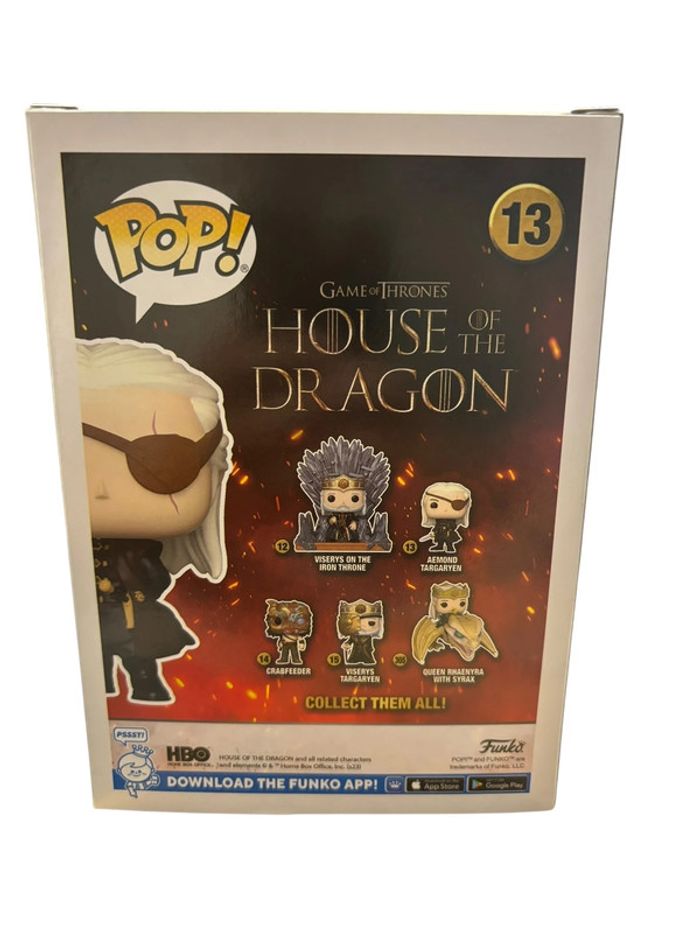 Figurine Funko Pop Game Of Thrones House Of The Dragon Aemond Targaryen 13 neuf - photo numéro 2