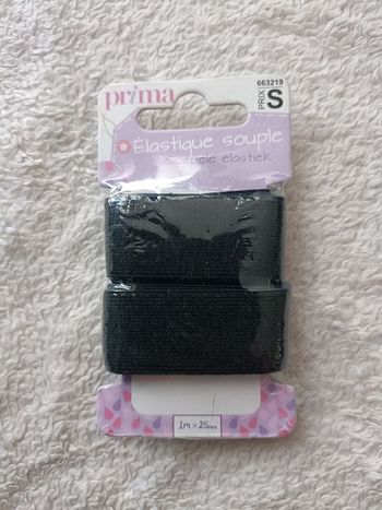 Élastique souple de 1m X 25mm pour les ceintures ou ameublement
