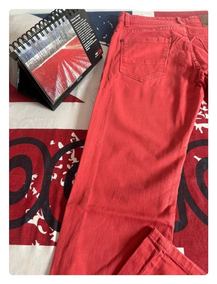 Jeans Celio rouge straight fit taille 38 C15 - photo numéro 12