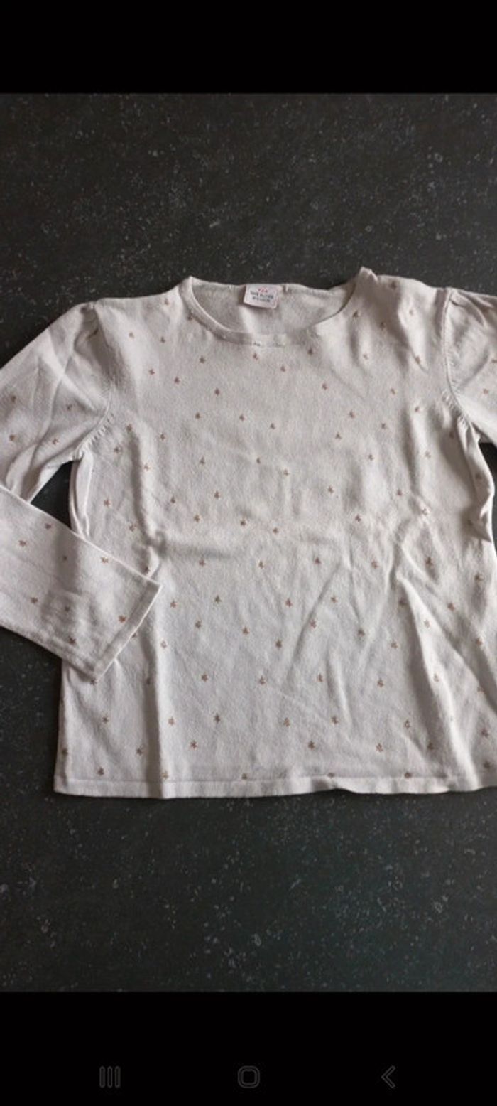 Pull fin étoile tao 10 ans taille petit