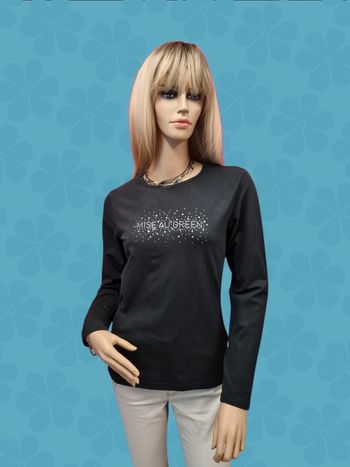 Mise Au Green T-Shirt noir manches longues " taille 2 *