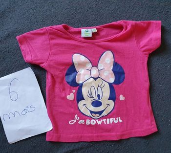 T-shirt manches courtes Minnie, 6 mois