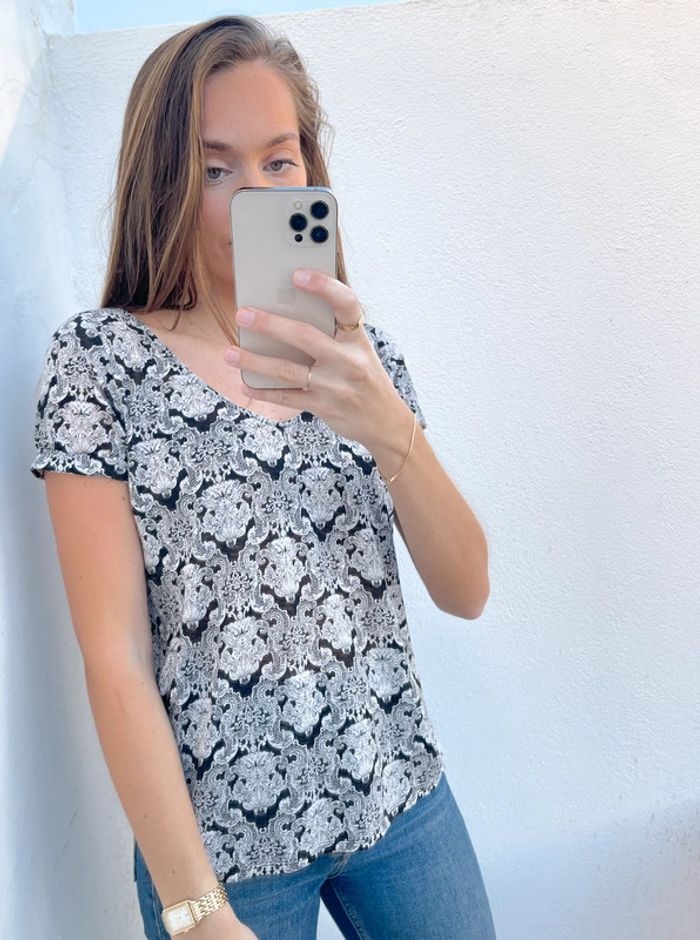 Tee shirt manches courtes à motifs Naf Naf - photo numéro 11