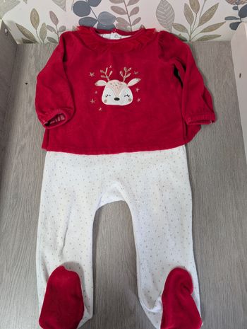 Pyjama velours 12 mois ( 78 - 83 cm ) In extenso