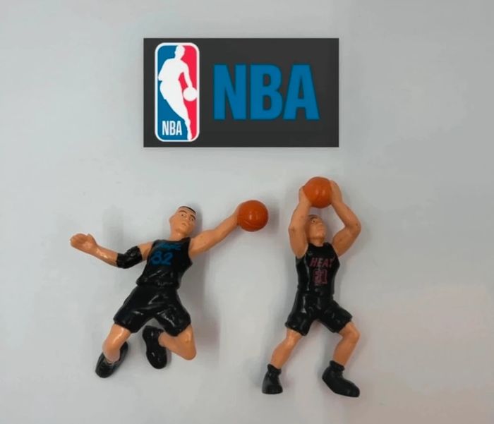 NBA 🏀 Kellogg's Pack 2 Figurines " Orlando Magics Vs Miami Heat"
