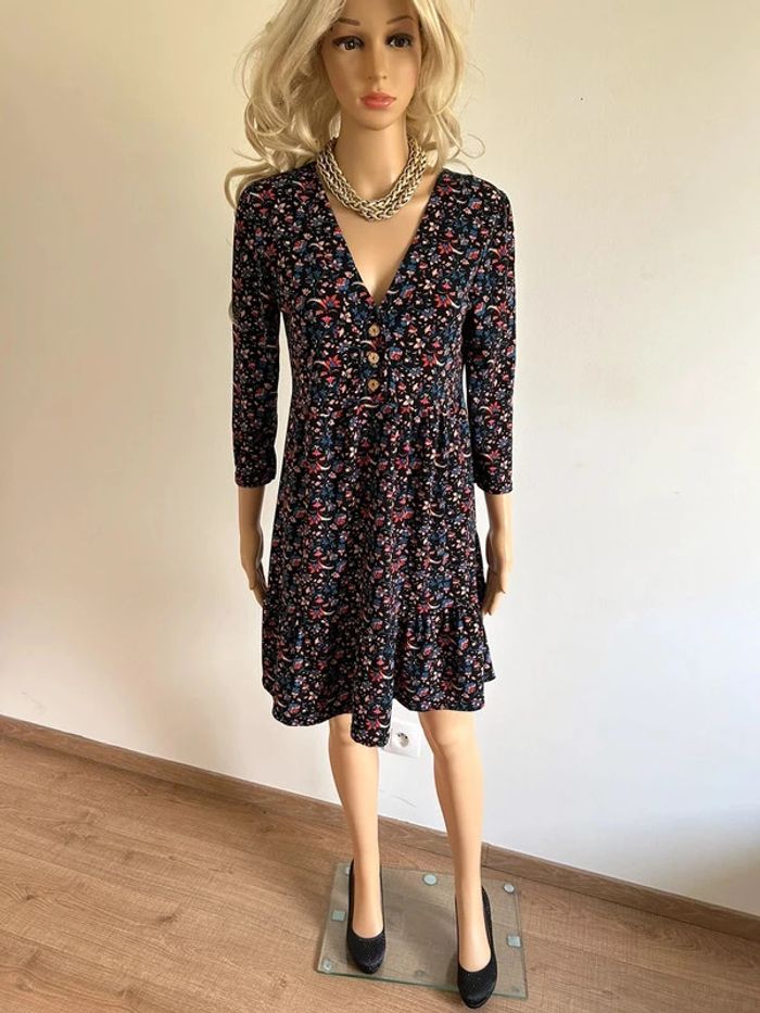 Robe imprimée fleurie neuve Cache Cache taille 36 (valeur 40€) - photo numéro 3