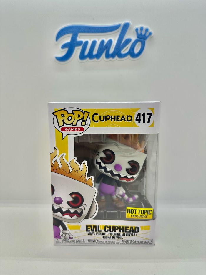 Funko Pop Evil Cuphead 417 Hot Topic Exclusive 🇺🇸