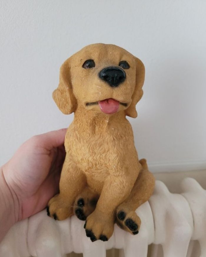 Labrador assis resine - photo numéro 6