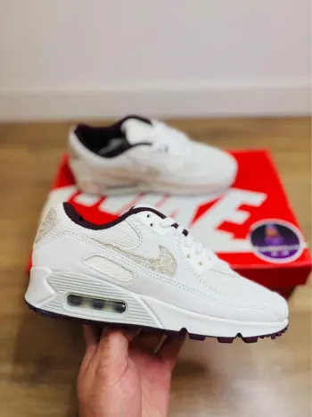 Nike Air Max 90 PRM Sail Bordeaux Crush + Extra Laces Taille 36.5