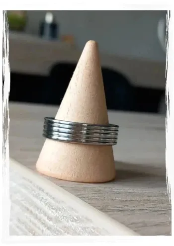 Bague acier inoxydable taille 61