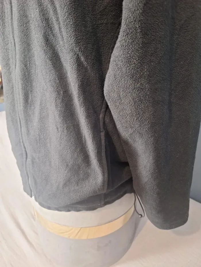 Polaire zippée Eddie Bauer – Homme M – Noir - brodé (627) - photo numéro 4