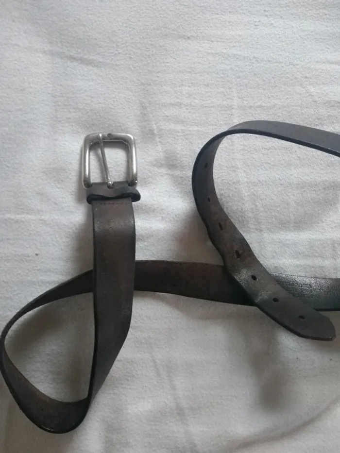 Ceinture Homme Cuir Marron - photo numéro 2