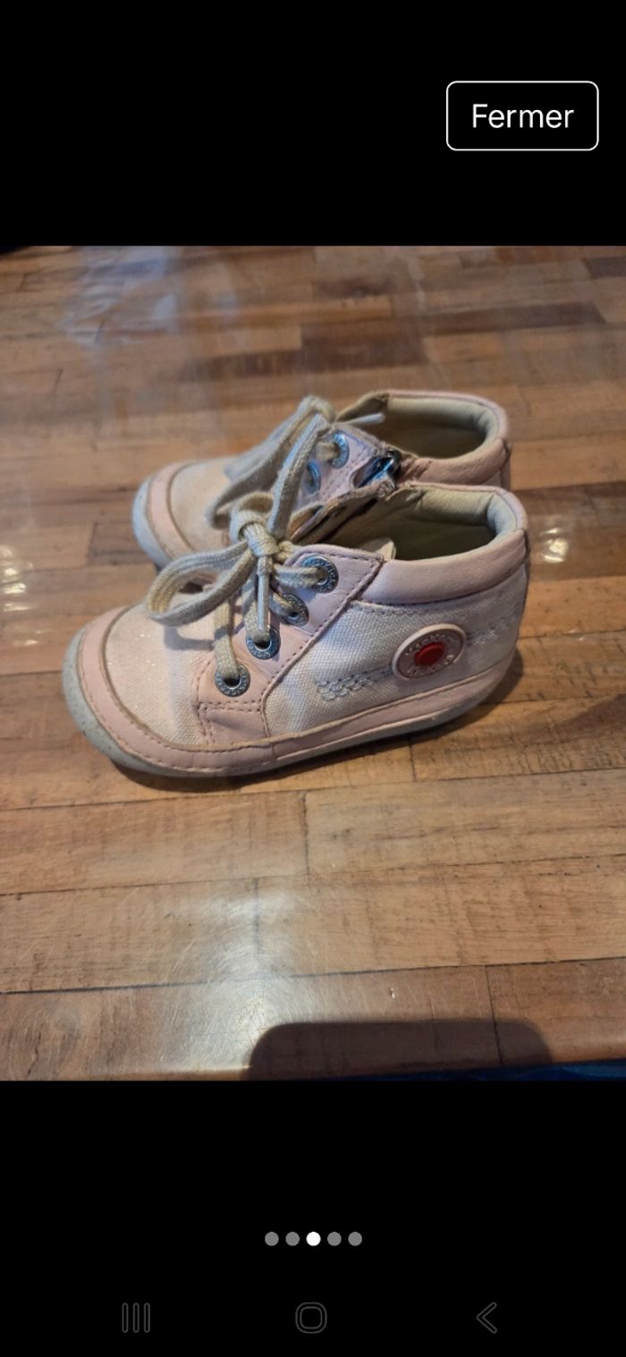 Chaussures rose kickers taille 23 - photo numéro 3