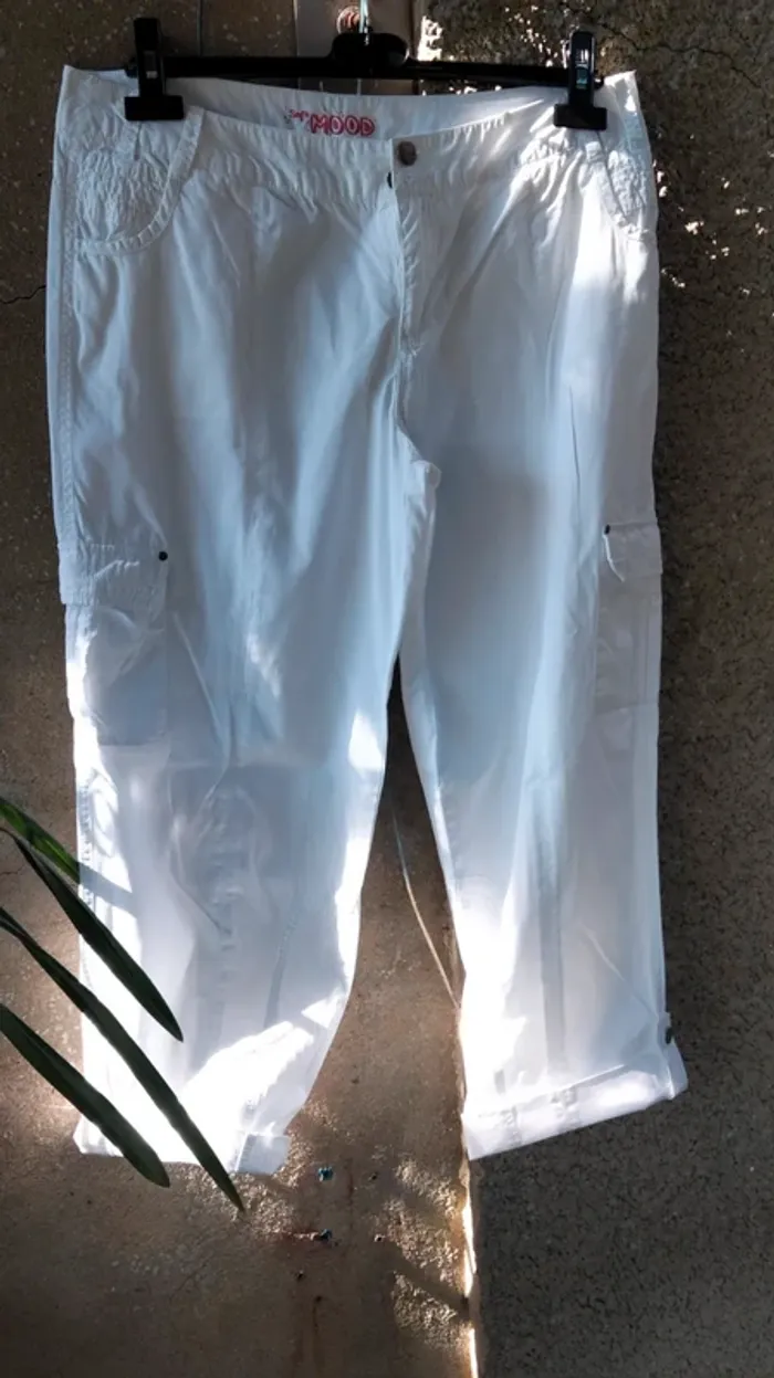 Pantalon blanc Cache cache Taille 42 - photo numéro 2