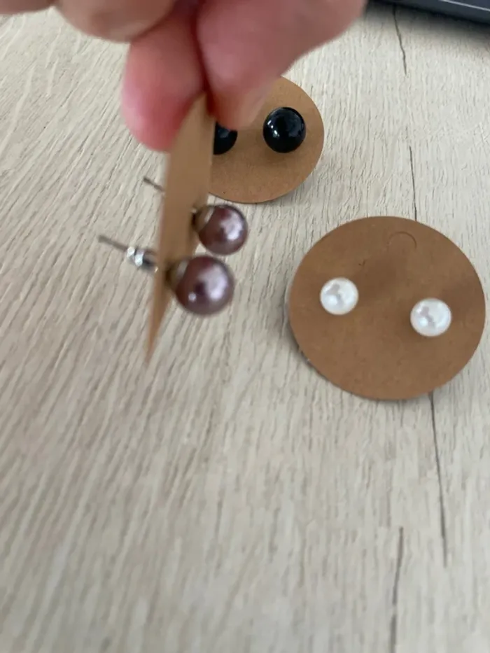 Lot de paires de boucles d’oreilles - photo numéro 4