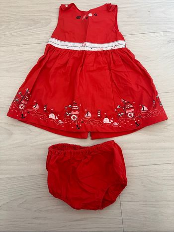 Robe et culotte 12mois sergent major