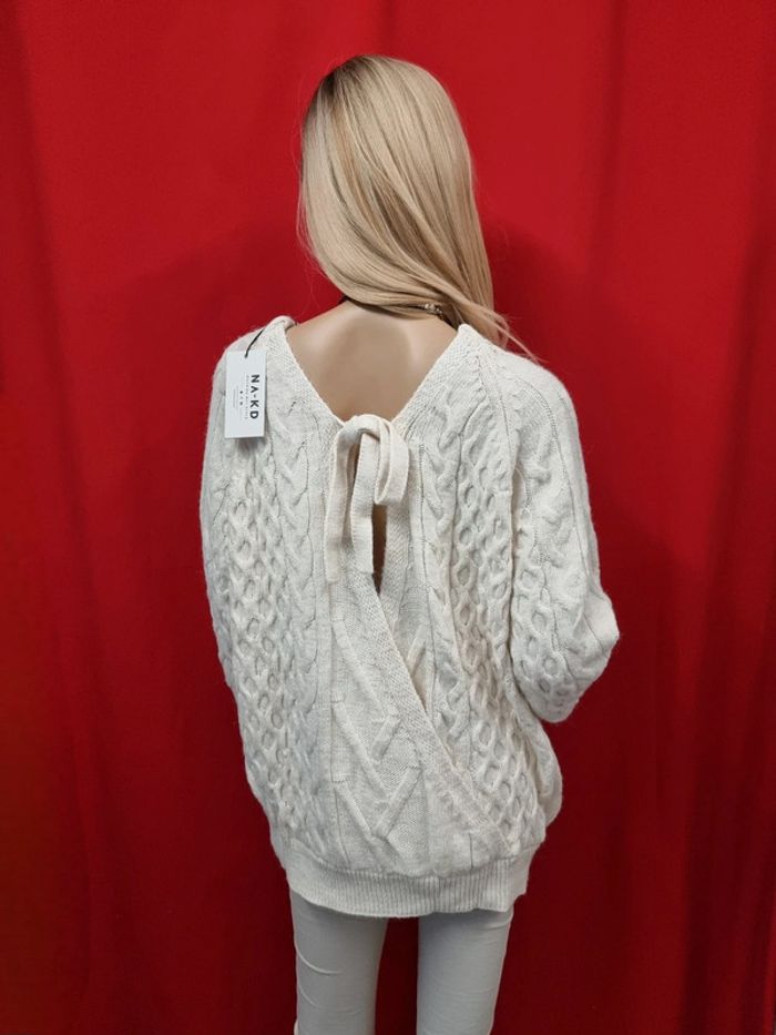 NA-KD Pull en tricot à dos ouvert * taille M * - photo numéro 5