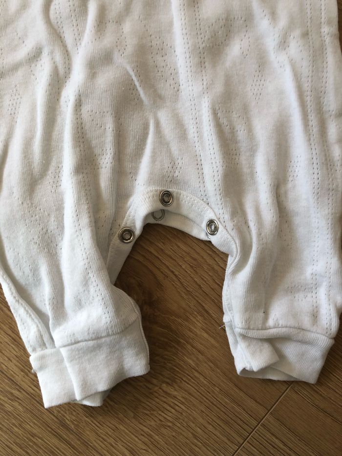 Lot de deux grenouillères / combinaison en coton - photo numéro 5