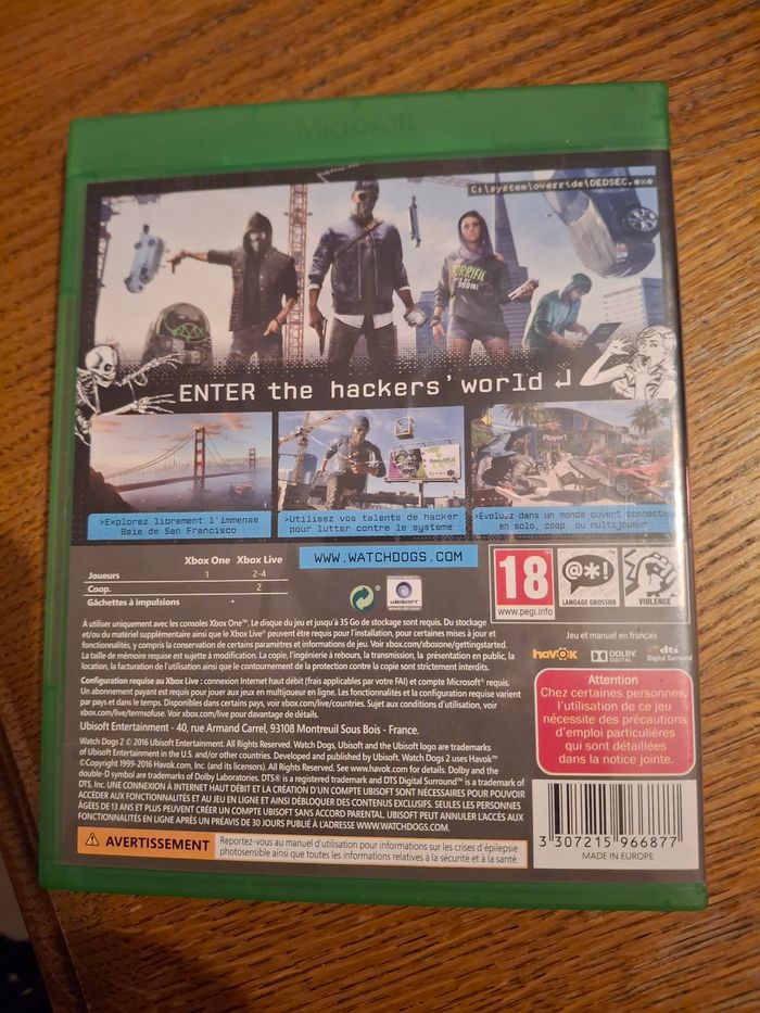 Jeu xbox one watch dogs 2 - photo numéro 2