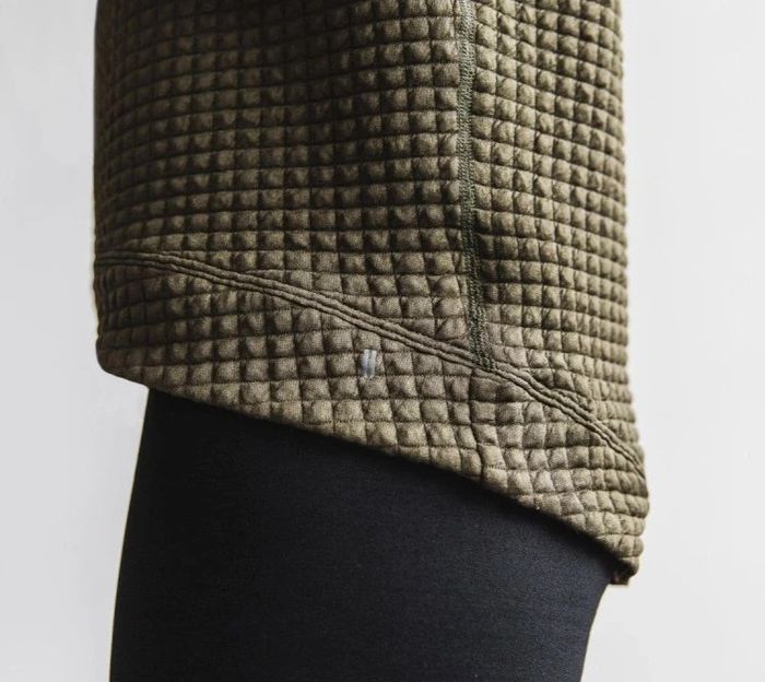 Pull Nobull matelassé kaki / beige taille M femme - photo numéro 12