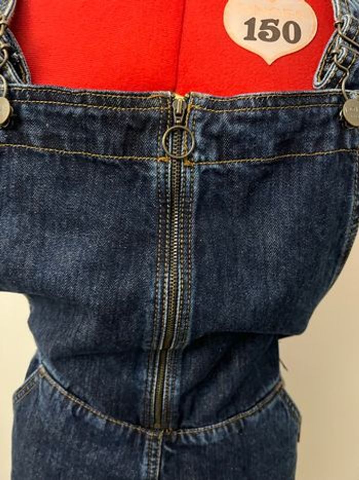 Salopette short jean bleu brut Lola - photo numéro 4