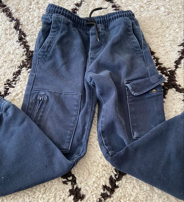 Jean cargo bleu 7 ans kiabi - photo numéro 2