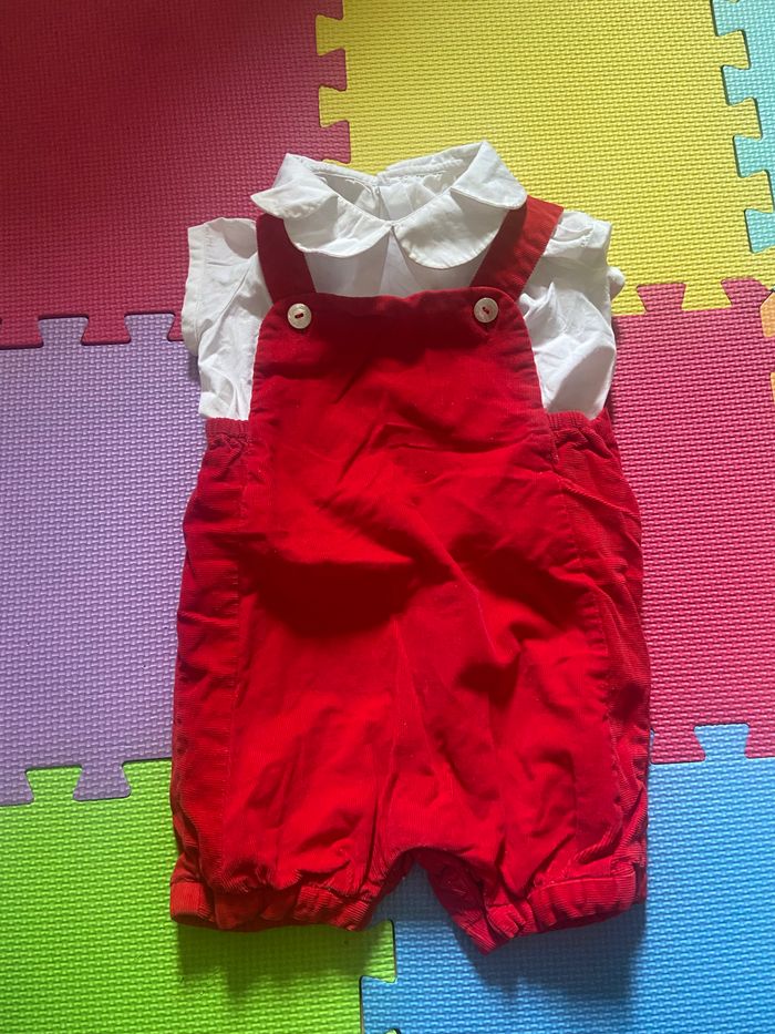 Ensemble Blouse+Salopette