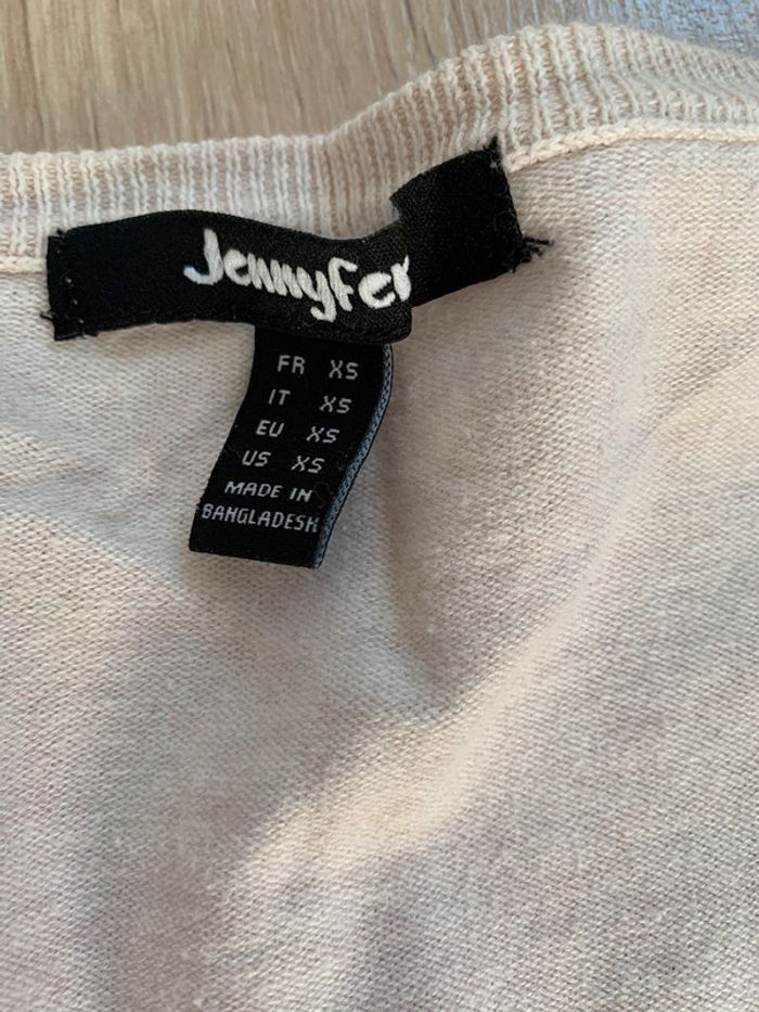 Gilet beige/crème - photo numéro 3