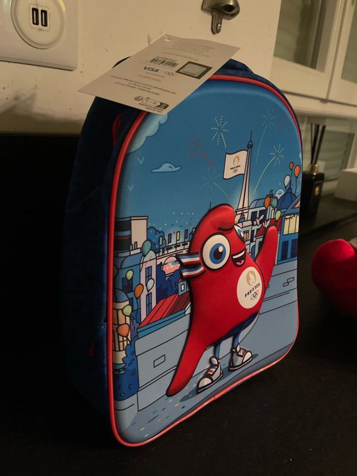 Sac à dos enfants, mascotte, Paris 2024,jo - photo numéro 2