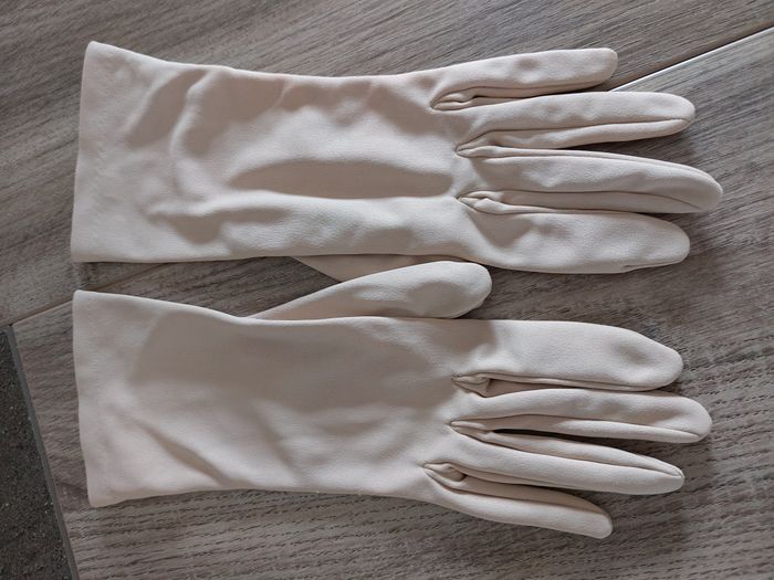 Paire gants femme tergal beige Canat