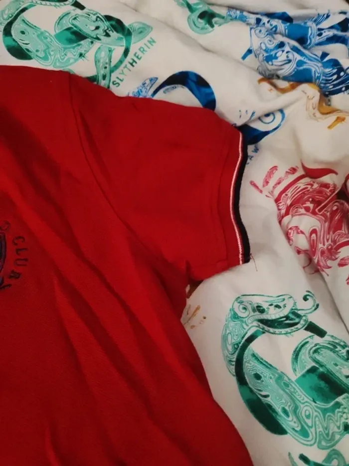 Polo rouge manches courtes taille M - photo numéro 4