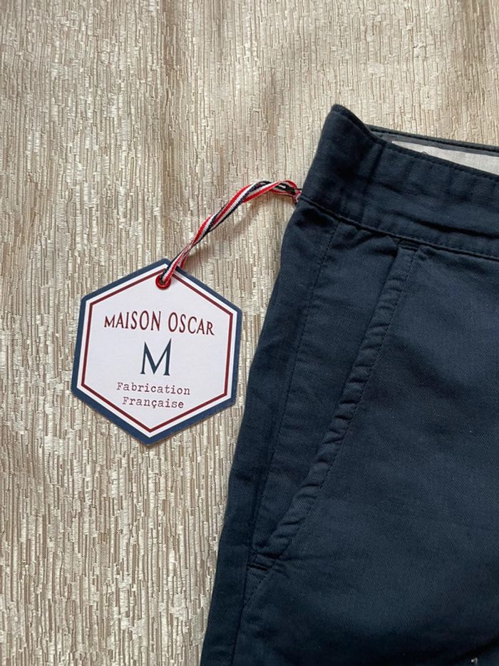 Pantalon chino bleu marine taille 36 Maison Oscar - photo numéro 4