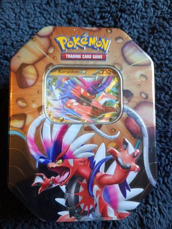 Pokémon Tin Koraidon EX FR scellée + 4 boosters