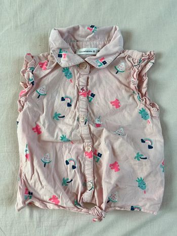 Chemise d’été sans manches Lulu Castagnette 18 mois