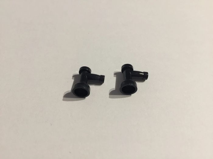 Lot x2 Bouchon 1x1 sans trou 4599b noir pièce détachée Lego #A49