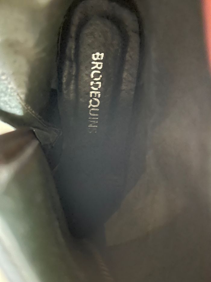 Bottines tout en cuir Brodequins neuves P.38 - photo numéro 6