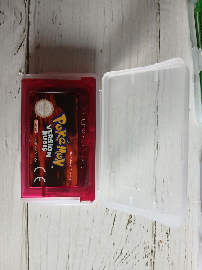 Lot Cartmod Pack Français Pokémon GBA 5 Jeux Rubis, Saphir, RF, VF, Emeraude Lire l'annonce - photo numéro 6