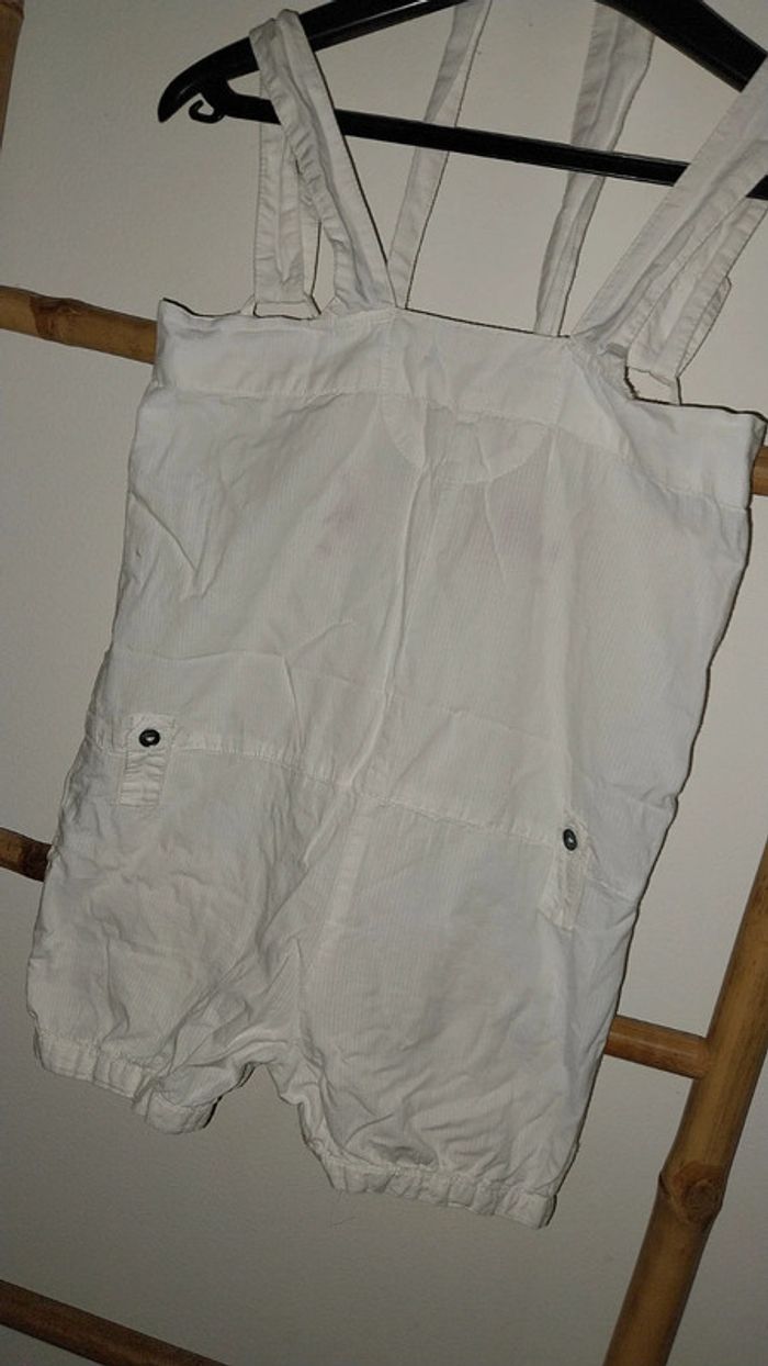 Combishort/ Salopette Creeks blanche état neuf Taille 4 ans - photo numéro 6