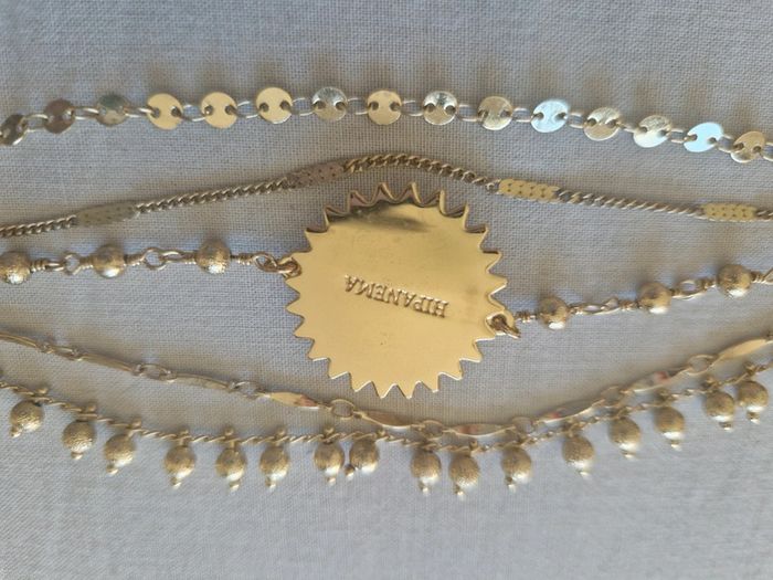 Bracelet hipanema magic gold sun soleil breloques doré - photo numéro 4