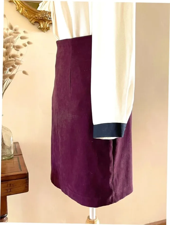 Sublime Jupe Vintage Kiabi - Bordeaux/Aubergine - Touché Pêche - photo numéro 6