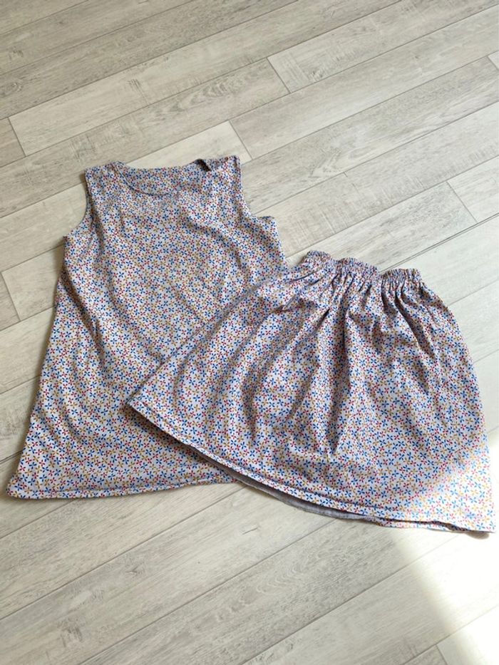 Ensemble d’été fille jupe et top