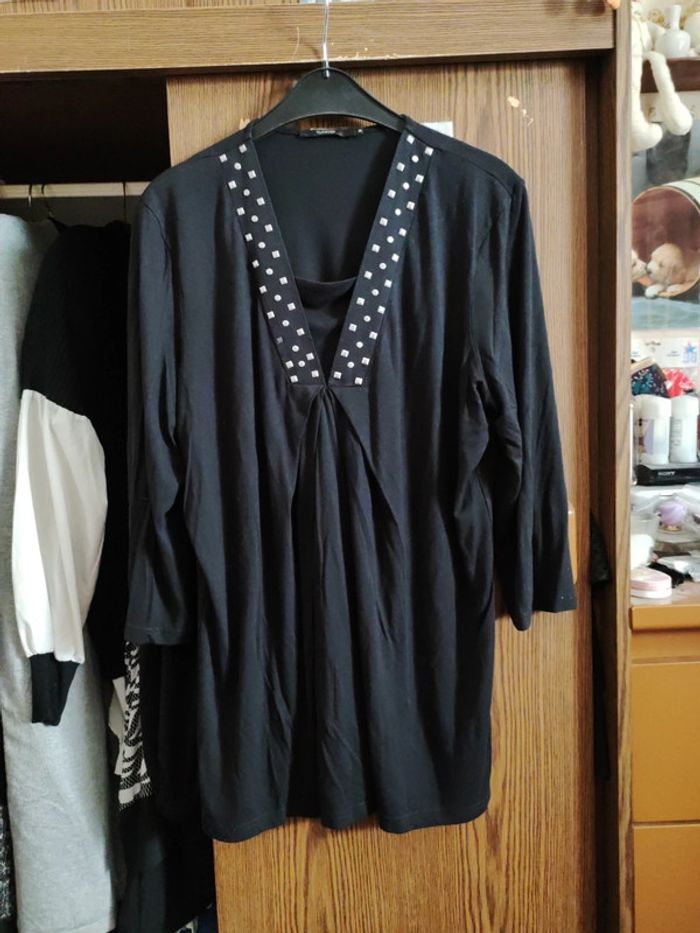 Tee-shirt manches longues noir