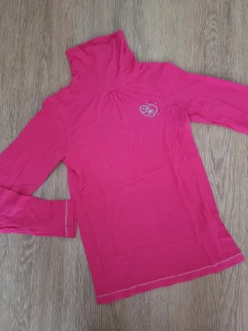 Sous pull rose col roulé Orchestra 12 ans