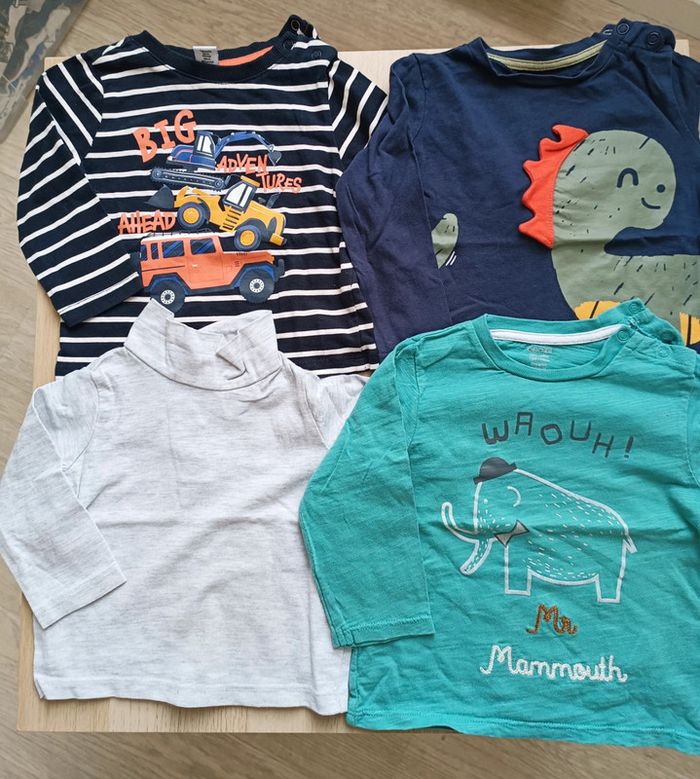 Lot de 4 T-shirts manches longues