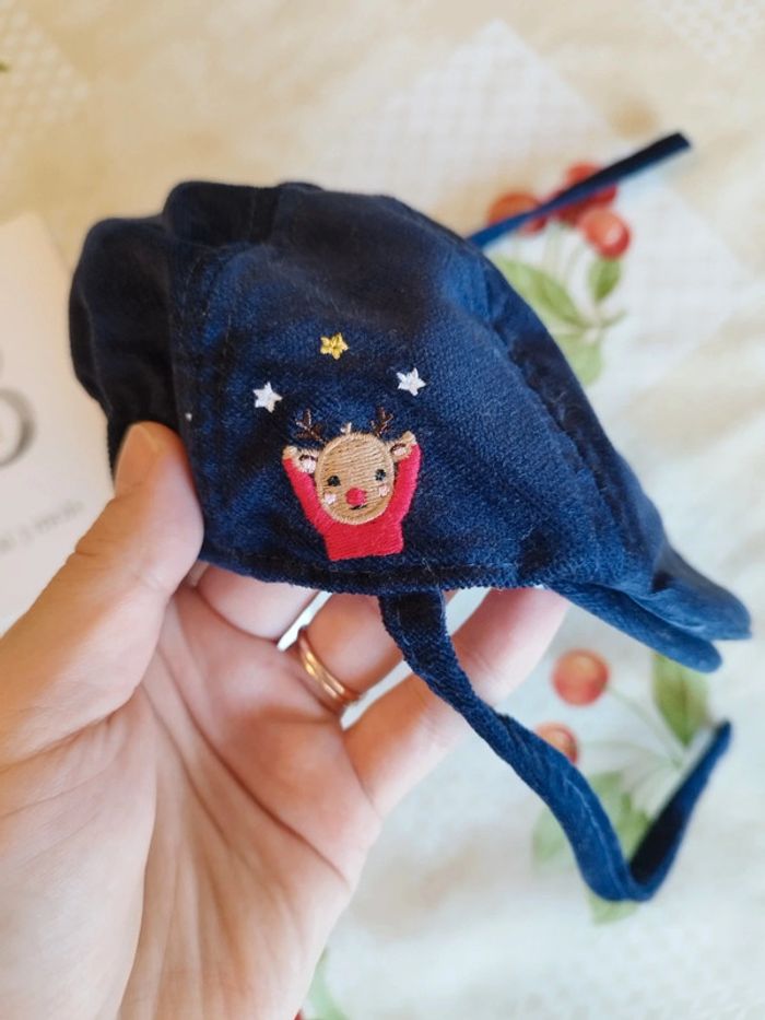 Très jolie casquette chaude thème de Noel en taille 1 (3-6 mois) de chez Sergent Major - photo numéro 2