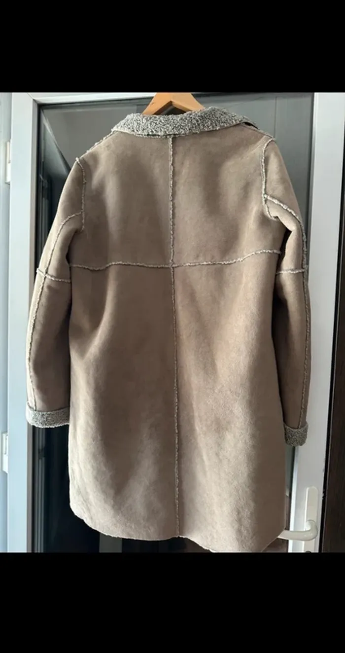Manteau long chaud Street One style peau lainée – Taille 42 - photo numéro 5