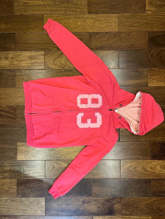 sweat a capuche zippe rose 14 ans - photo numéro 3